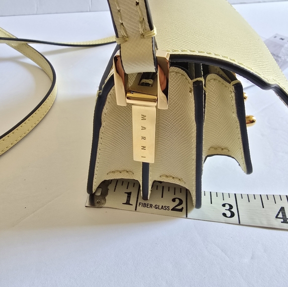 MARNI Nano Trunk Crossbody Bag Light Yellow - Picture 10 of 10